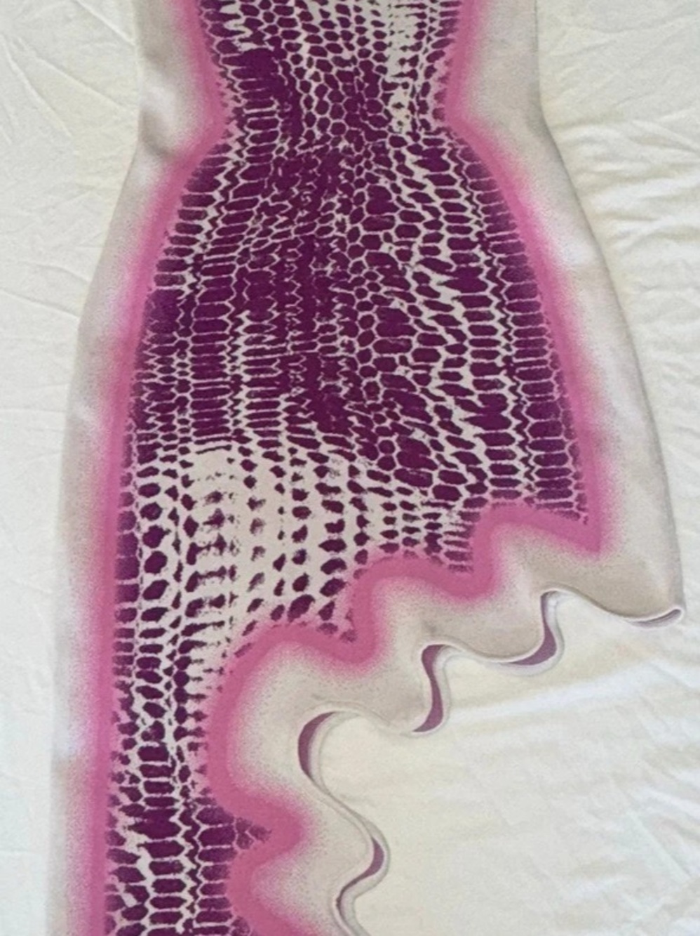 PH5 Brooklyn Wavy Asymmetric Dress Purple Knit No Tags - Picture 6 of 14